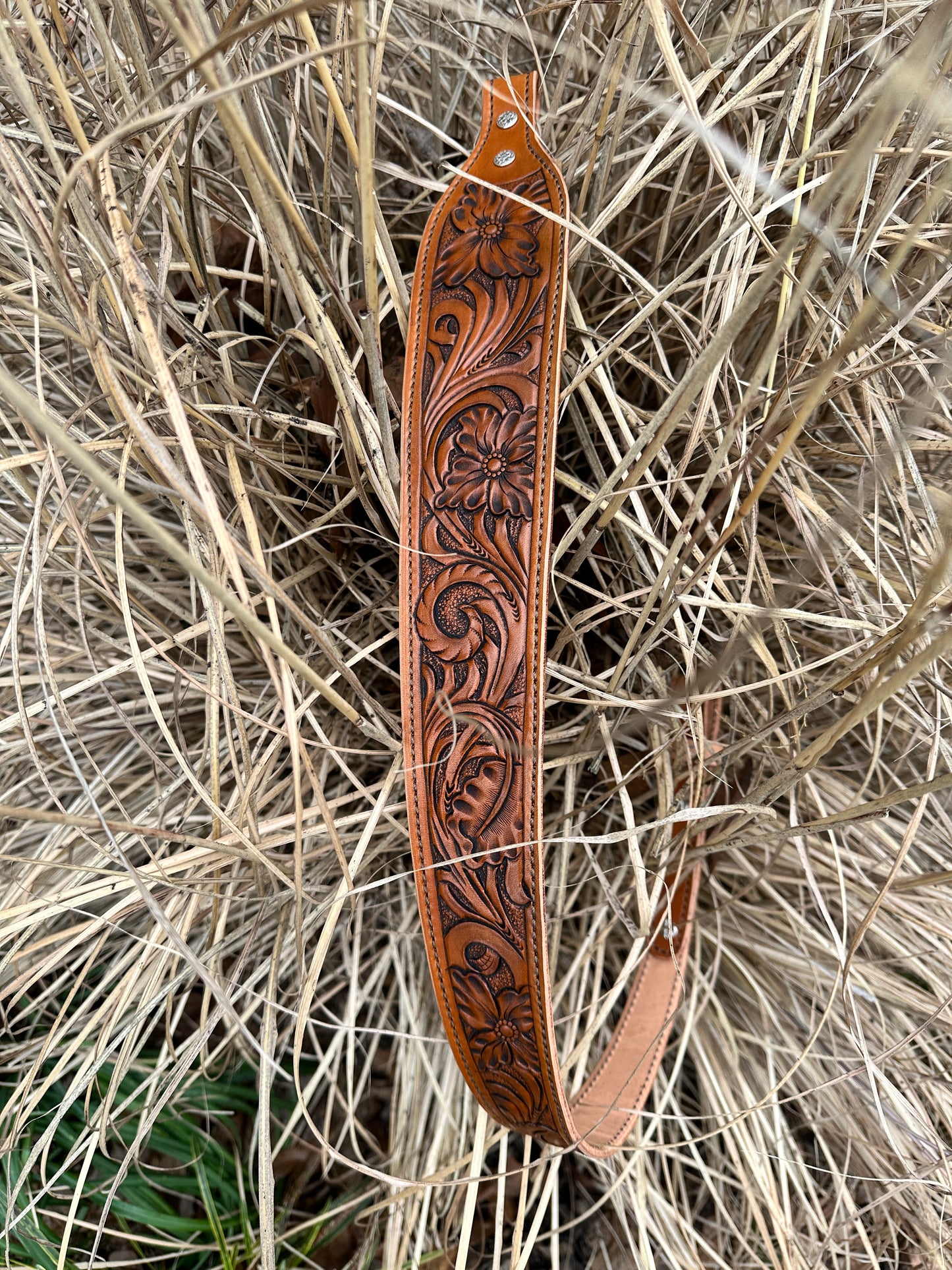 Hand Tooled Leather Gun Sling