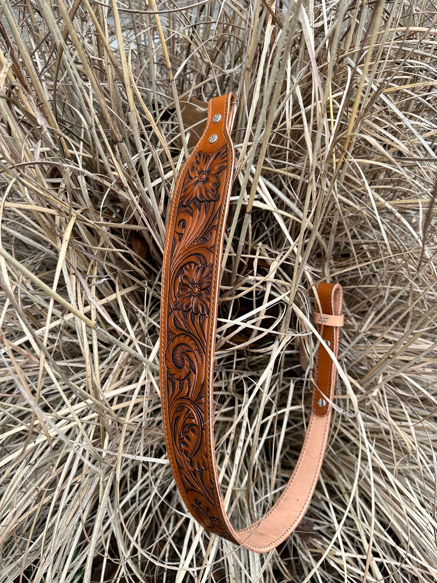 Hand Tooled Leather Gun Sling