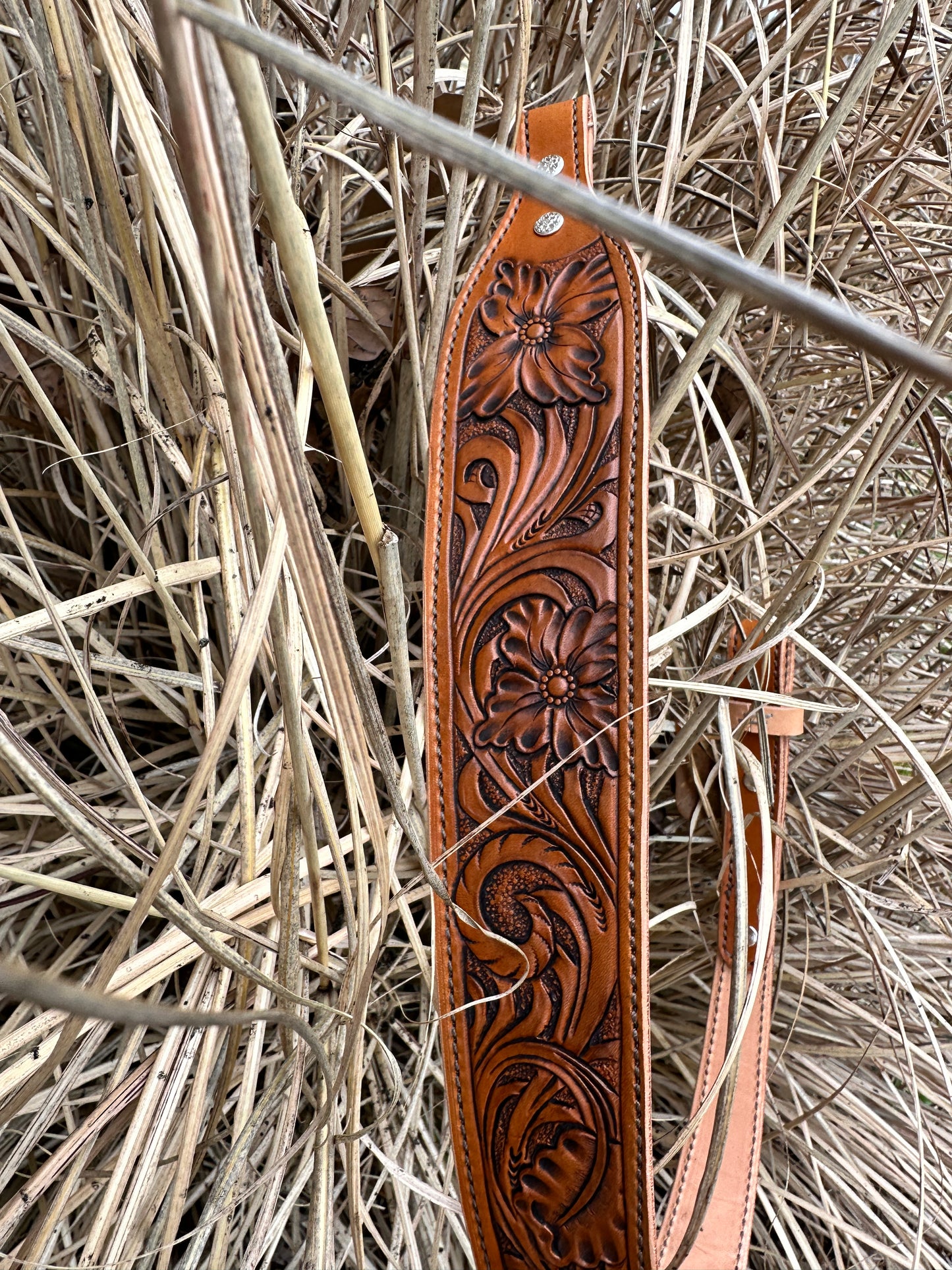 Hand Tooled Leather Gun Sling