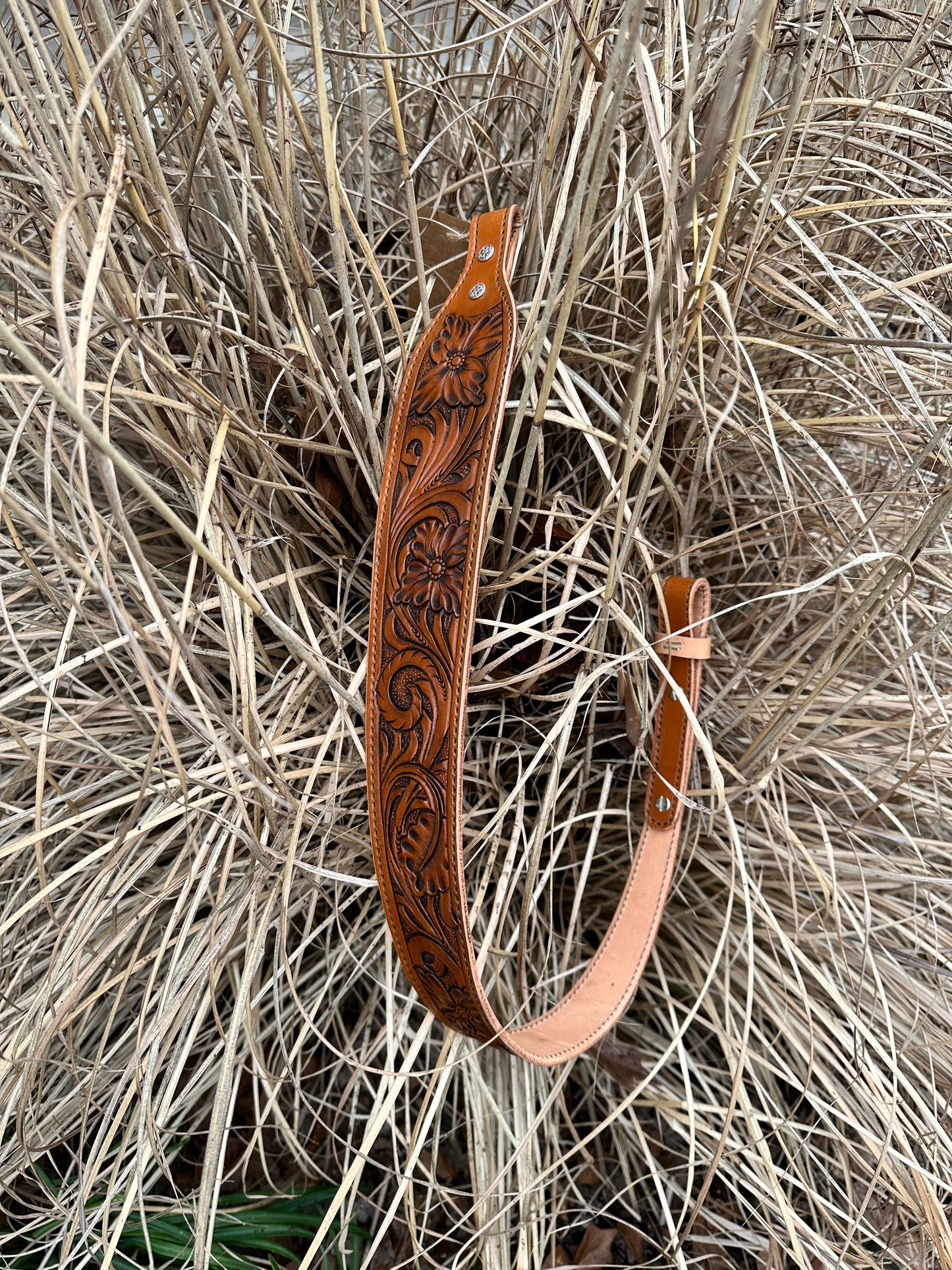 Hand Tooled Leather Gun Sling